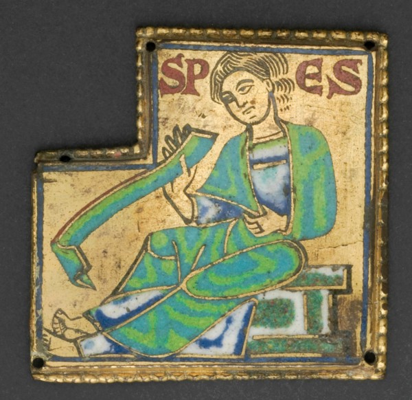 Plaque with Hope, Meuse, 1160/80. Creator: Unknown.