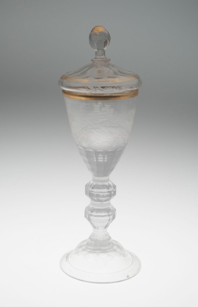 Wine Glass and Cover, Lauenstein, c. 1756. Creator: Unknown.