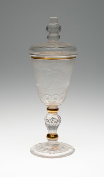 WIne Glass and Cover, Potsdam, c. 1740. Creator: Unknown.