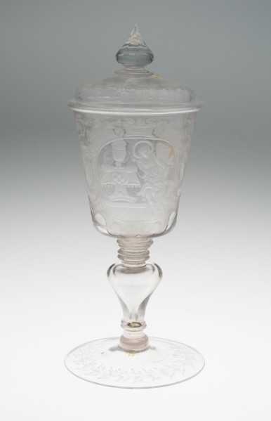 Goblet with Cover, Rhineland, 18th century. Creator: Unknown.