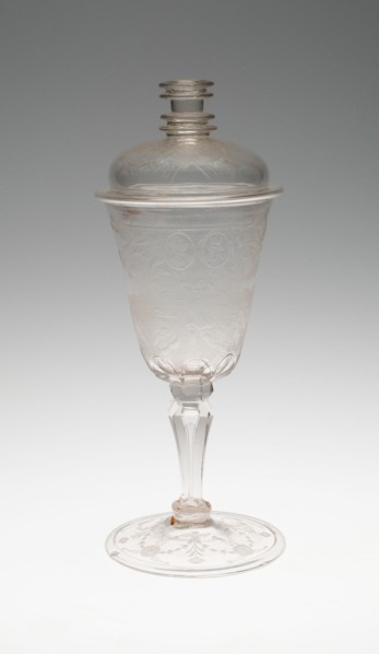 Goblet with Cover, Thuringia, 1701-1713. Creator: Unknown.