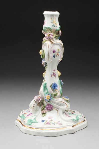 Candlestick, Meissen, 18th century. Creator: Meissen Porcelain.