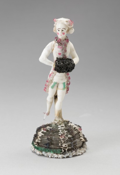 Man Holding Muff, France, 1750/99. Creator: Verres de Nevers.