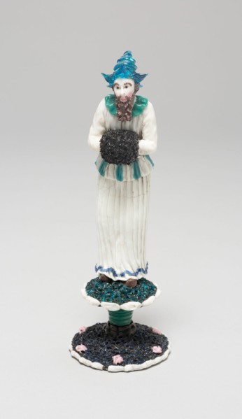 Actor in Star-Shaped Hat, France, 1750/99. Creator: Verres de Nevers.
