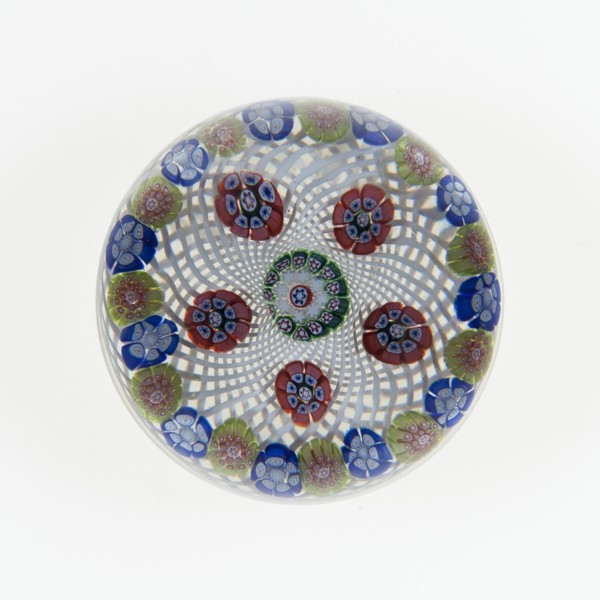 Paperweight, Saint-Louis, c. 1845-55. Creator: Saint-Louis Glassworks.
