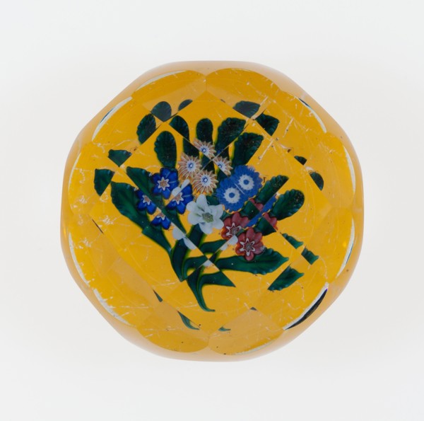 Paperweight, France, c. 1845-60. Creator: Saint-Louis Glassworks.