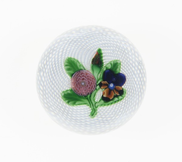 Paperweight, France, c. 1845-60. Creator: Saint-Louis Glassworks.