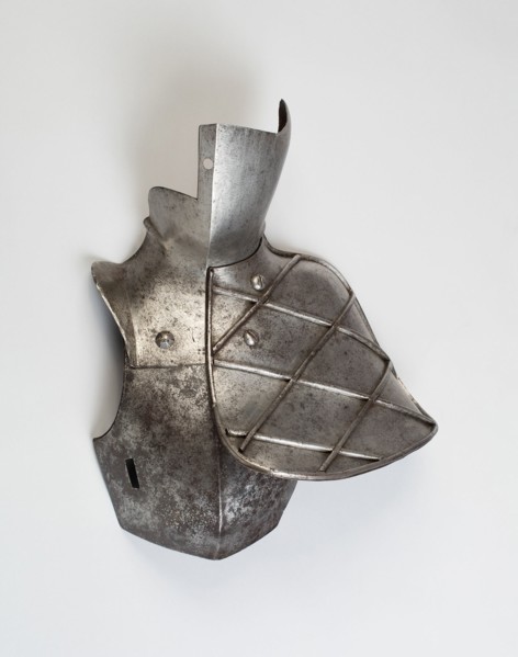 Reinforcing Breastplate Bevor, and Grandguard for the Joust, Augsburg, c. 1560. Creator: Unknown.