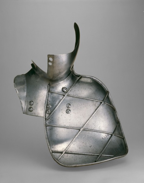Reinforcing Bevor and Grandguard for the Joust, Augsburg, c. 1560. Creator: Unknown.
