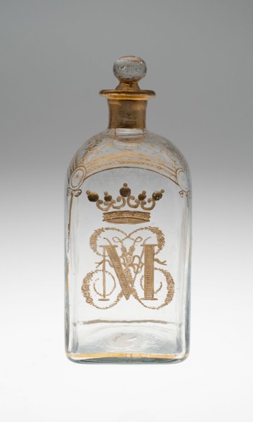 Bottle with Stopper, Spain, c. 1771. Creator: Unknown.