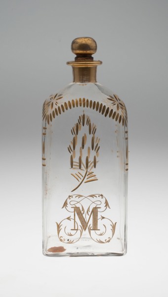 Tall Bottle with Stopper, Spain, c. 1771. Creator: Unknown.