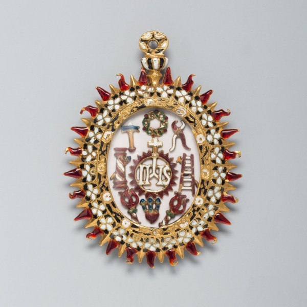 Double-Sided Pendant with Symbols of Christ and the Passion and Christ Among..., c1575-c1625. Creator: Unknown.