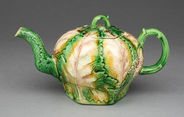 Teapot, Staffordshire, 1760/75. Creator: Staffordshire Potteries.