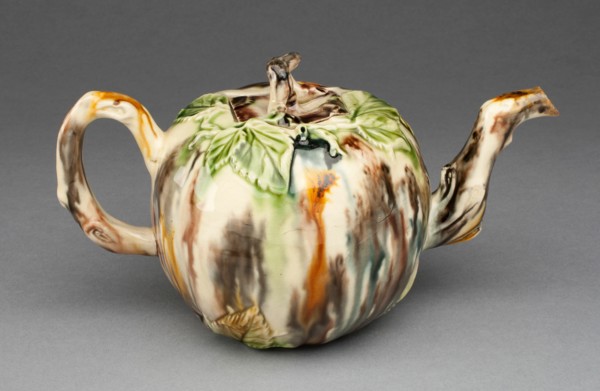 Teapot, Staffordshire, 1760/70. Creator: Staffordshire Potteries.