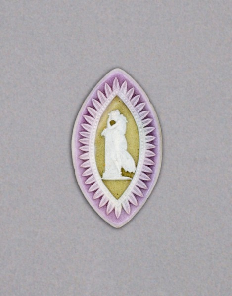 Cameo with Mourning Nymph, Burslem, Late 18th century. Creator: Wedgwood.