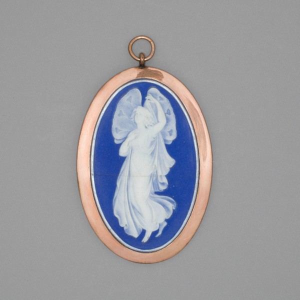 Medallion with Zephyrus, Burslem, Late 18th century. Creator: Wedgwood.