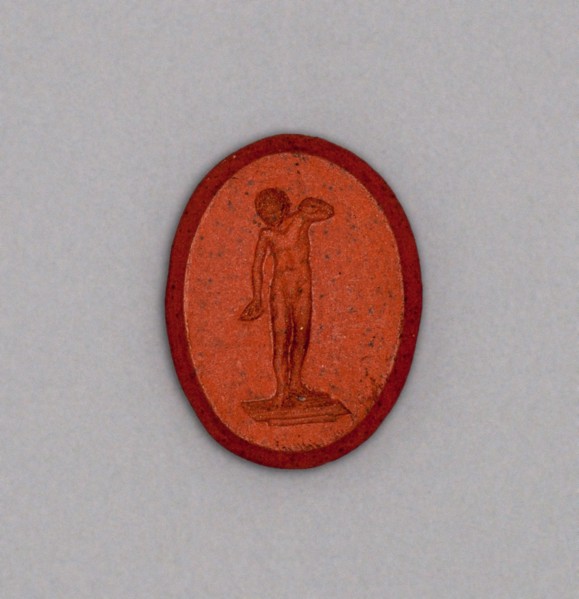 Intaglio with Medici Faun, Burslem, Late 18th century. Creator: Wedgwood.