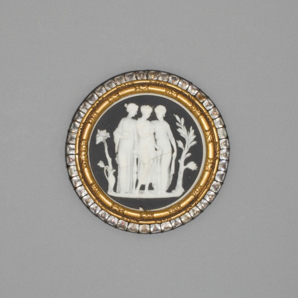 Cameo with Three Graces, Burslem, Late 18th century. Creator: Wedgwood.