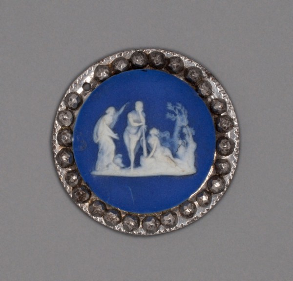Button with Choice of Hercules, Burslem, Late 18th century. Creator: Wedgwood.