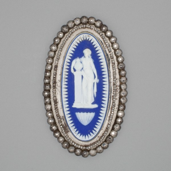 Buckle Medallion (part of buckle), Burslem, Late 18th century. Creator: Wedgwood.
