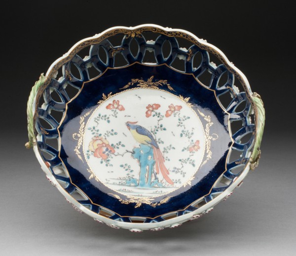 Basket, Worcester, c. 1770. Creator: Royal Worcester.