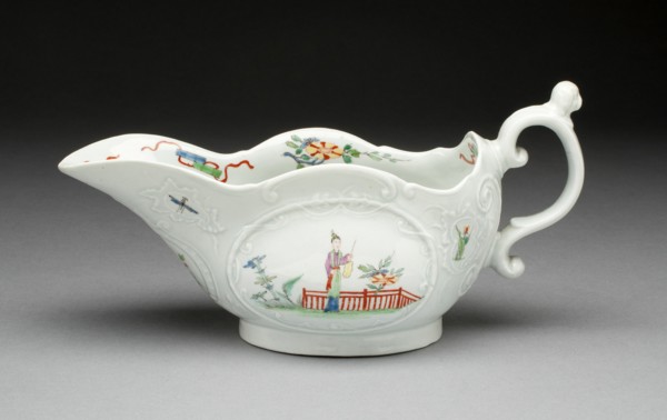 Sauceboat, Worcester, c. 1755. Creator: Royal Worcester.