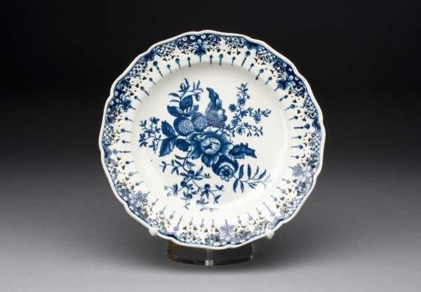 Plate, Worcester, c. 1770/75. Creator: Royal Worcester.