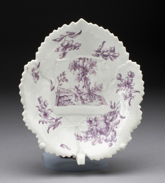 Dish, Worcester, c. 1760. Creator: Royal Worcester.