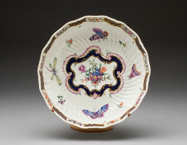 Dish, Worcester, c. 1770. Creator: Royal Worcester.