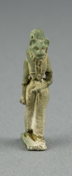 Amulet of the Goddess Bastet, Egypt, Third Intermediate Period, Dynasty 21-25 (1070-656 BCE). Creator: Unknown.