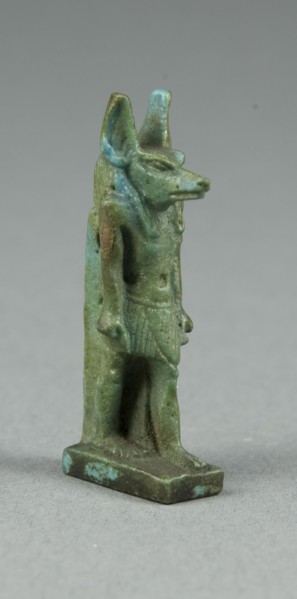 Amulet of the God Anubis, Egypt, Third Intermediate Period, Dynasty 21-25 (1070-656 BCE). Creator: Unknown.