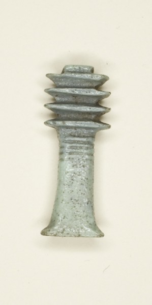 Amulet of a Djed Pillar, Egypt, Third Intermediate Period, Dynasty 21-25 (1070-656 BCE). Creator: Unknown.