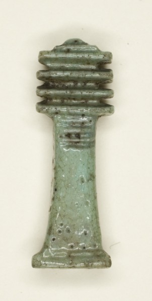 Amulet of a Djed Pillar, Egypt, Third Intermediate Period-Ptolemaic Period (11th-7th centuries BCE). Creator: Unknown.