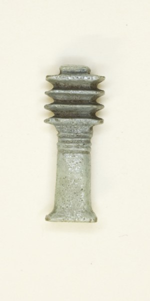 Amulet of a Djed Pillar, Egypt, Late Period, Dynasties 26-31 (664-332 BCE). Creator: Unknown.