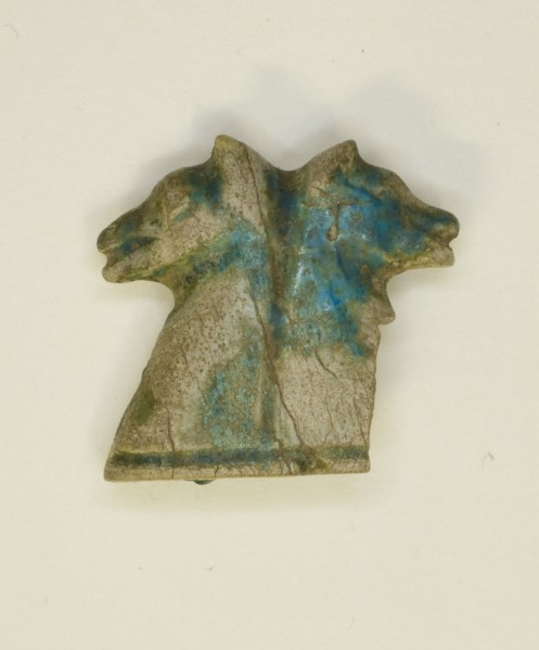 Amulet of Two Back to Back Canine Heads, Egypt, First Intermediate Period? (about 2160 BCE). Creator: Unknown.