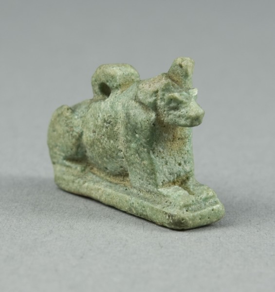 Amulet of the God Anubis, Egypt, Late Period-Ptolemaic Period (?) (7th-1st centuries BCE). Creator: Unknown.