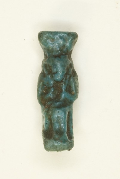Amulet of the Goddess Hathor with Menat and Sistrum, Egypt, Late Period (?) (664-332 BCE). Creator: Unknown.