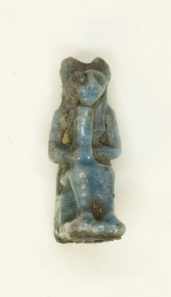 Amulet of the Goddess Bastet, Egypt, Late Period (?) (664 BCE-332 BCE). Creator: Unknown.