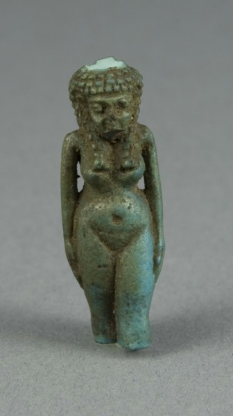 Amulet of an Unidentified Goddess (?), Egypt, Ptolemaic Period (?) (4th-1st century BCE). Creator: Unknown.