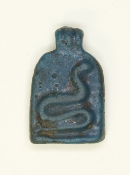 Amulet of a Serpent on a Stela, Egypt, Third Intermediate Period (about 1070-664 BCE). Creator: Unknown.
