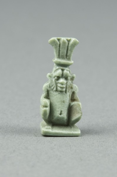 Amulet of the God Bes, Egypt, Late Period, Dynasty 26-31 (664-332 BCE). Creator: Unknown.