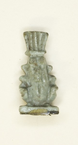 Amulet of the God Bes, Egypt, Third Intermediate Period-Late Period, Dynasty 21-31 (abt 1069-332 BCE Creator: Unknown.