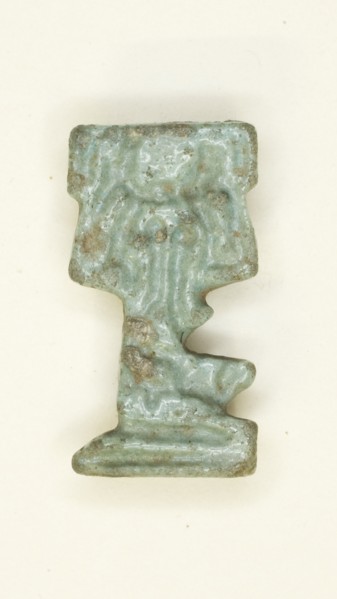 Amulet of the God Shu, Egypt, Late Period, Dynasty 26-31 (664-332 BCE). Creator: Unknown.