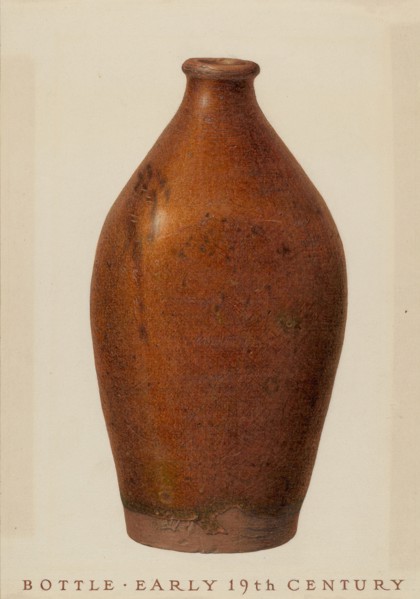 Bottle, c. 1937. Creator: John Matulis.