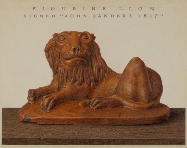 Lion, c. 1937. Creator: John Matulis.