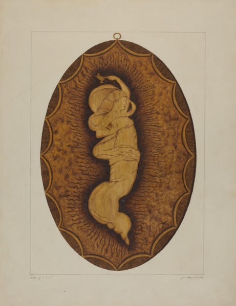 Burnt Plaque, 1935/1942. Creator: Frank Maurer.