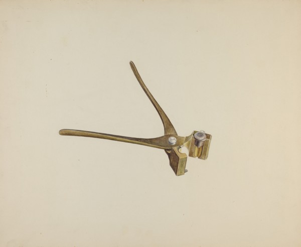 Bullet Mold, c. 1942. Creator: Stanley Mazur.