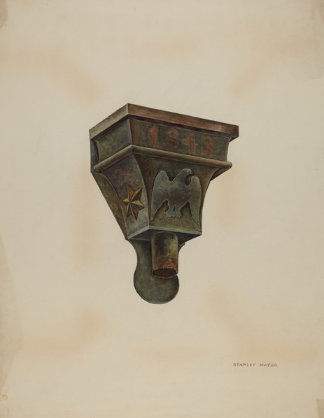 Conductor Head, c. 1937. Creator: Stanley Mazur.