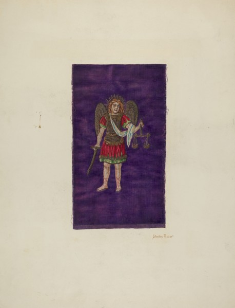 Religious Embroidery, c. 1940. Creator: Stanley Mazur.
