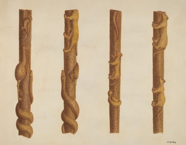 Walking Stick, c. 1940. Creator: William McAuley.